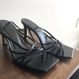 Zara Strappy Black Heels